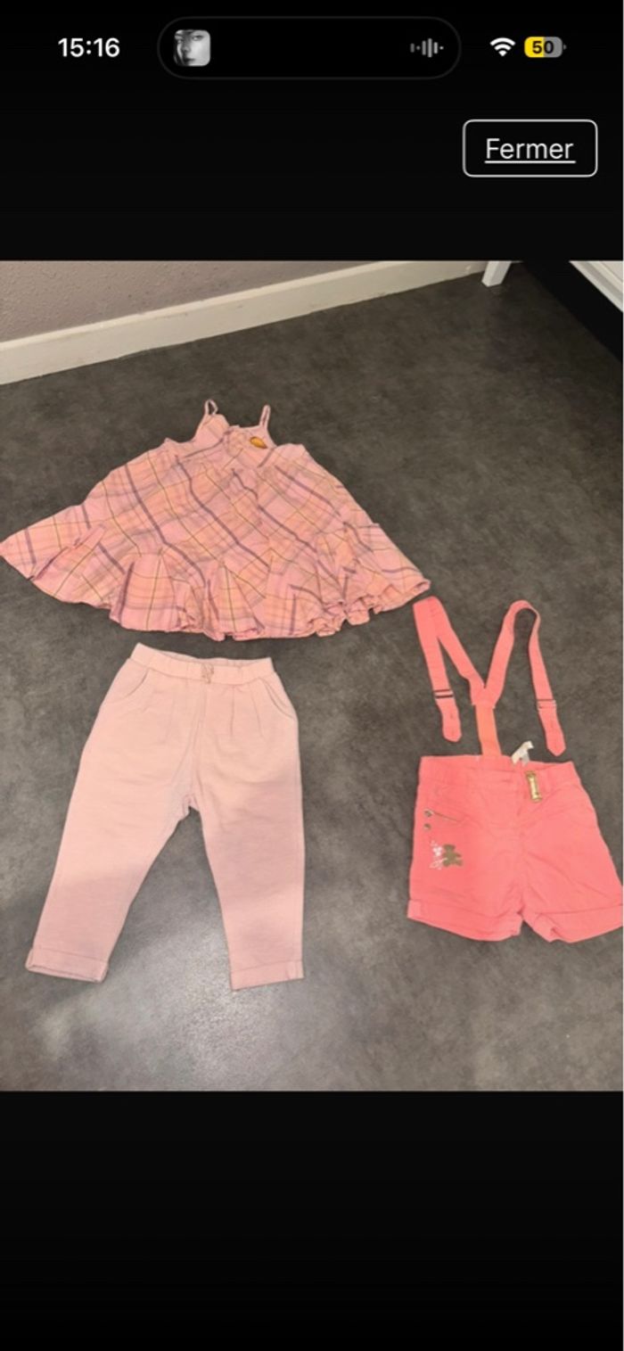 Lot vêtements bébé fille taille 18 mois