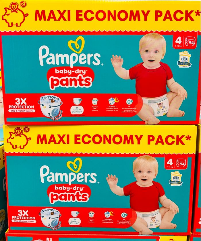 2 packs couche bébé Pampers pants T4