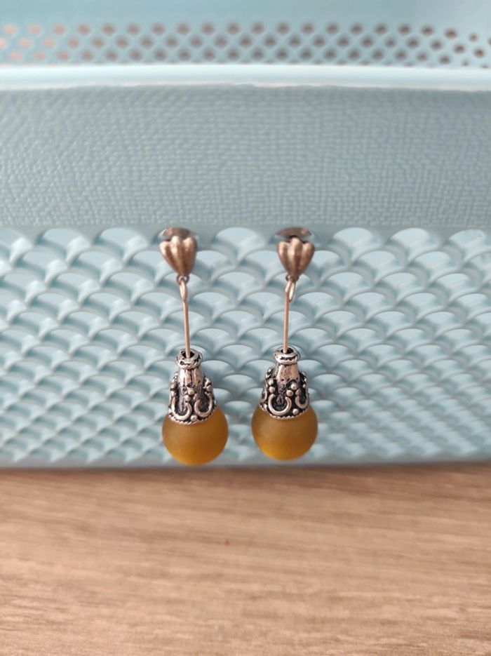 Boucles d oreilles boule