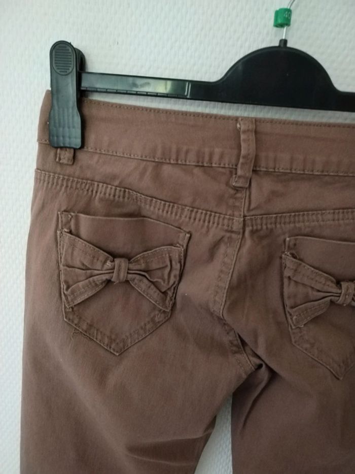 Pantalon slim beige - photo numéro 3