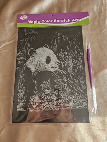 Carte à gratter - Panda