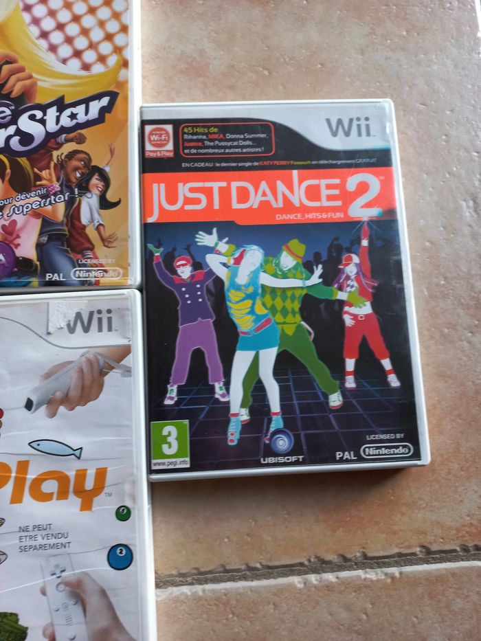 Lot 5 jeux Nintendo wii lapins crétins just dance boogie Black Eyed peas - photo numéro 3