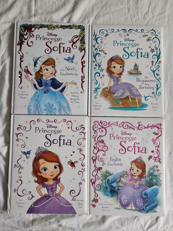 Lot de 4 livres princesse Sofia de Disney