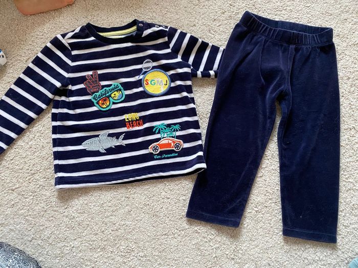Pyjama 2 pièces velours