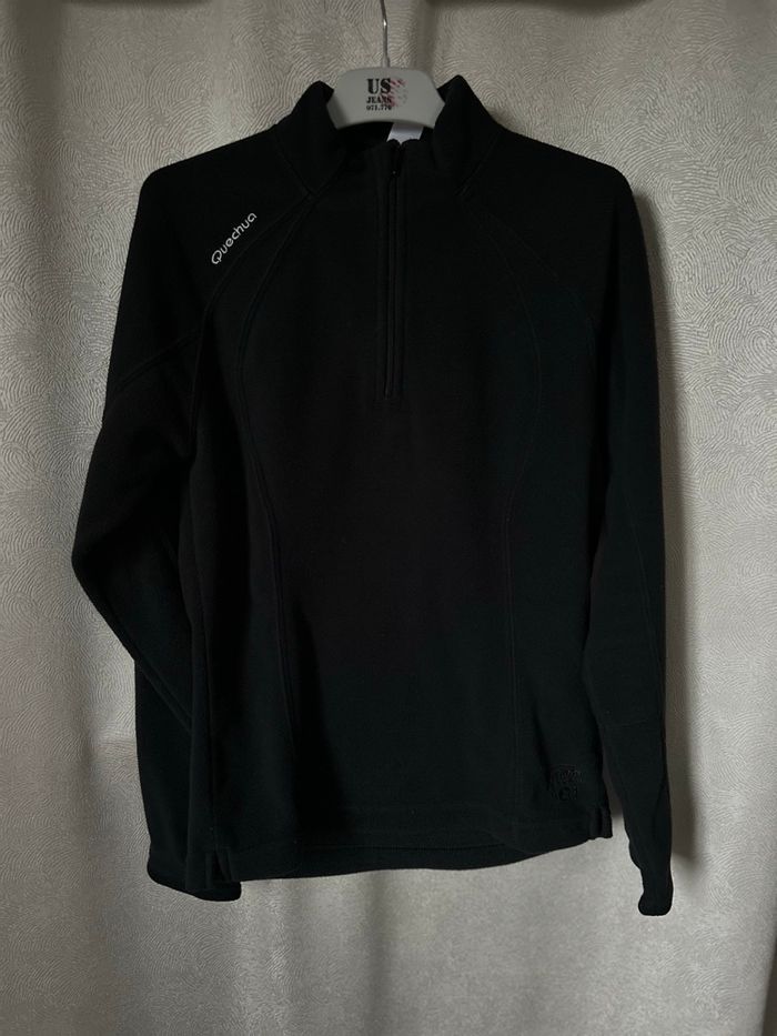 Pull camionneur polaire noir XS Quechua Novadry Decathlon - photo numéro 7
