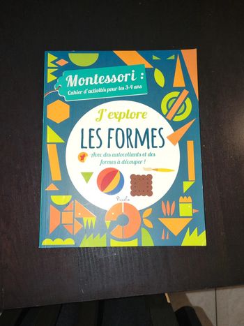 Cahier activités Montessori formes 3-4 ans