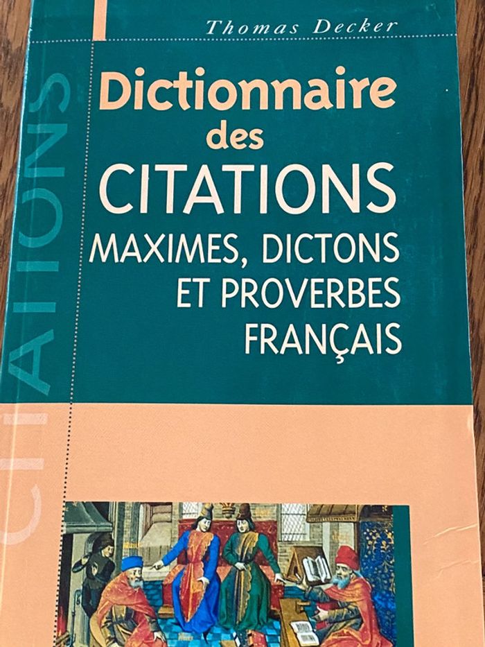 Livre  dictionnairesur les citations