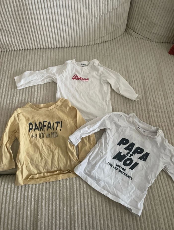 Lot de tee-shirts  6 mois