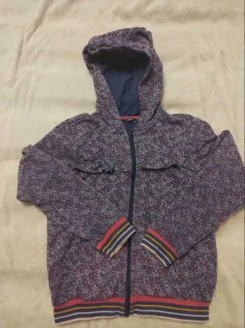 🎈Sweat à capuche fleuri violet 10 ans sergent major 🎈