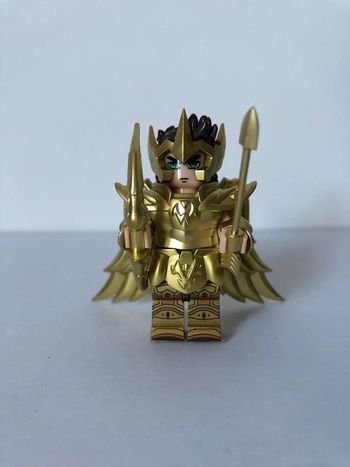 Figurine type lego Chevalier du Sagittaire. Les chevaliers du zodiaque. Saint Seiya