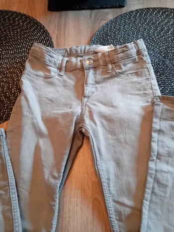 Jeans gris fille 8 ans