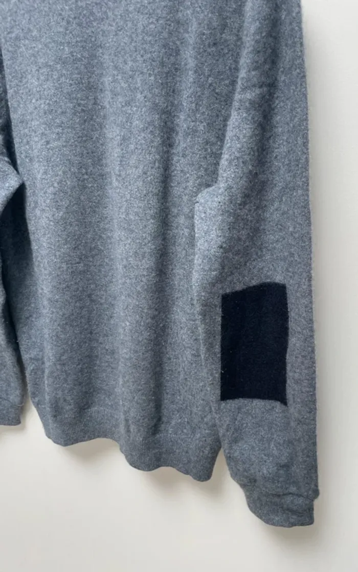Bonobo pullover V-neck grey 100% cashmere Womens XL - photo numéro 7