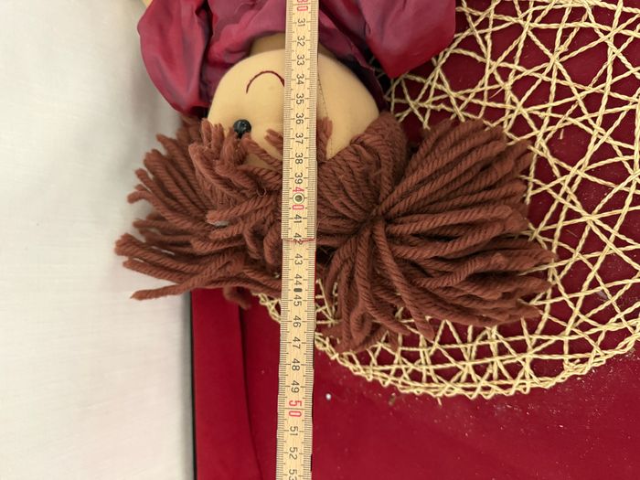 Poupées en laine et tissu véritablement Vintage - photo numéro 6