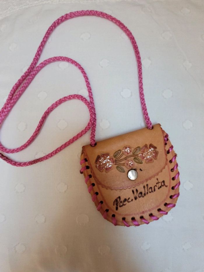 💓 Porte monnaie mignon en cuir du Mexique - photo numéro 2