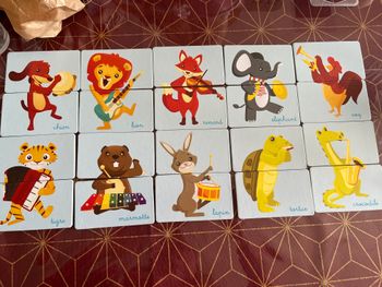 Puzzle 1ere Face animaux / 2eme face Chiffre 