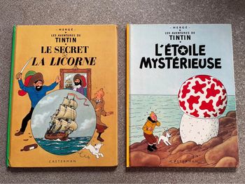 Lot de deux BD Tintin