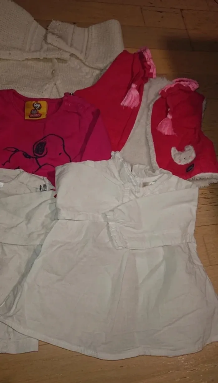 Lot de tee shirt manches longues et gilet 3 mois - photo numéro 3