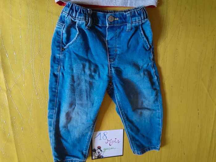 Ensemble Automne 18 mois Jean + Tee shirt manches longues Lulu Castagnette - photo numéro 6