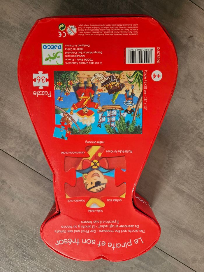 Puzzle djeco le pirate - photo numéro 2