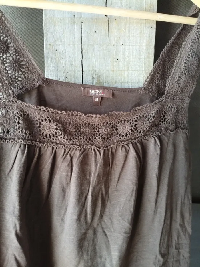 Top débardeur marron GDM taille M - photo numéro 2