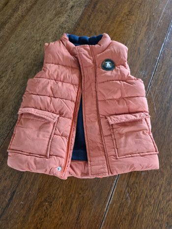 DOUDOUNE SANS MANCHE ORANGE LULU CASTAGNETTE 24 MOIS