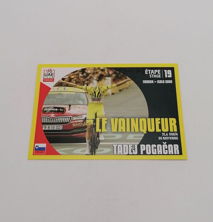 Panini sticker Tour de France 2024 n° T19 Tadej Pogacar. - photo numéro 2