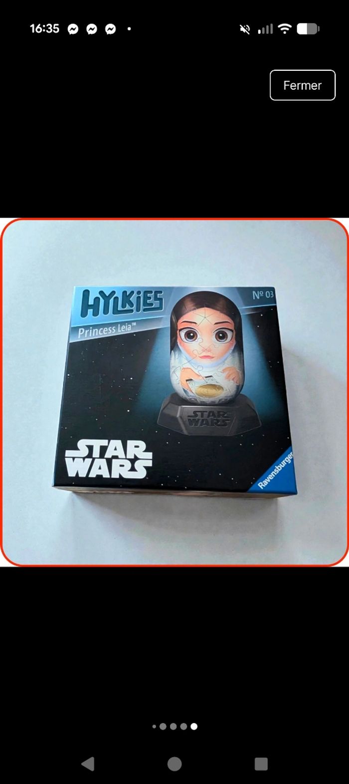 puzzle 3D Ravensburger hylkies - Star Wars Princess Leia (N°03) neuf - photo numéro 6