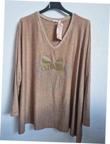 Pull leger minnie vieux rose curvy