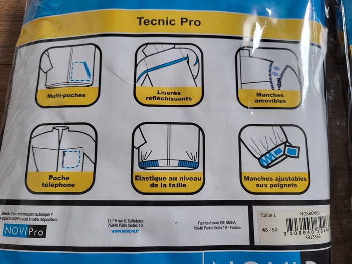 Lot de 2 vestes de travail Multipoches Novipro en L neuve 🏷 - photo numéro 4