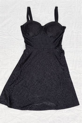 Robe noire pailletée Tally Weijl mini – robe soirée bustier