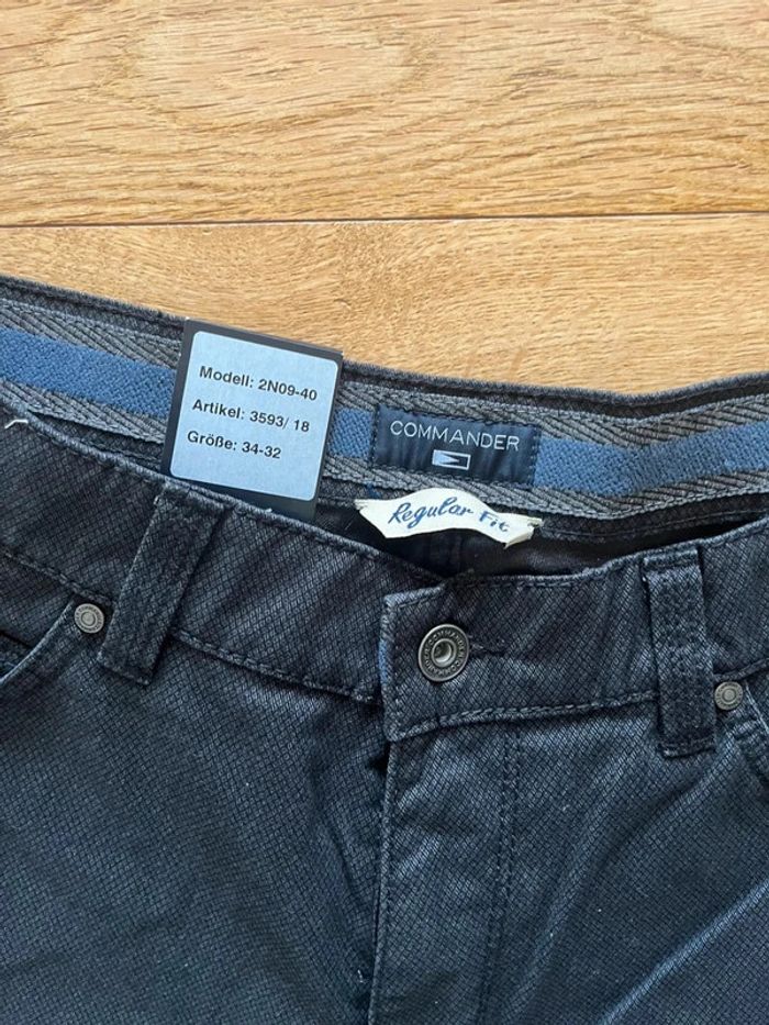 Pantalon chino neuf avec étiquette Commander regular fit taille 34/34 - photo numéro 3