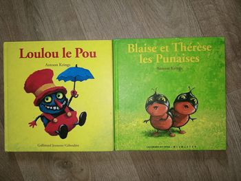 Lot de 2 livres Loulou le Pou et Blaise et Thérèse les Punaises