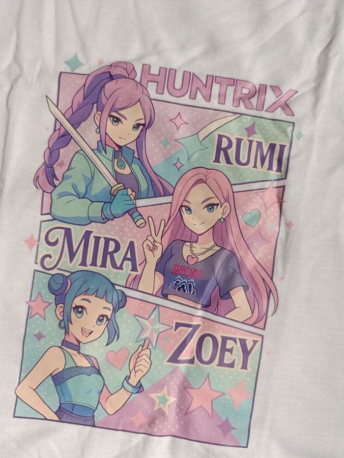 Tee shirt K-pop demon hunters huntrix neuf - photo numéro 4
