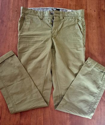 Pantalon toile homme  vert