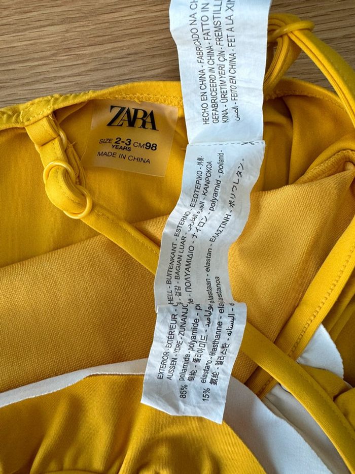 Maillot de bain 1 pièce jaune avec volants - Taille 3 Ans - photo numéro 10