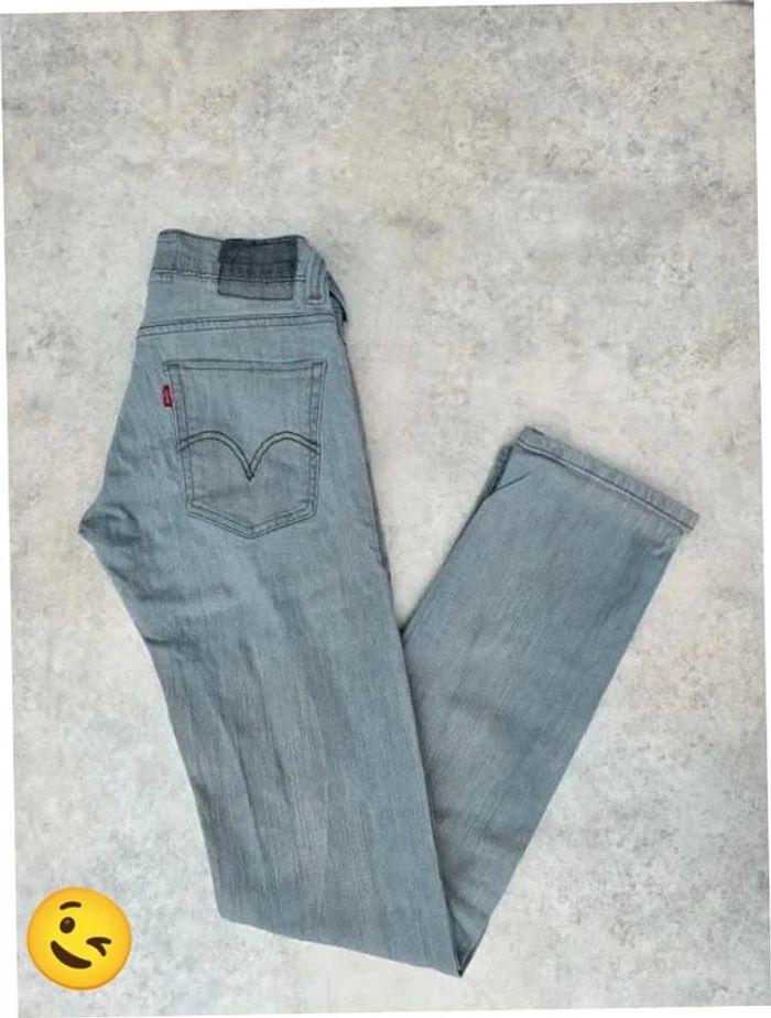 Jeans Levi's 511 W28 FR38 L32 coupe droite bleu Homme Men pan356b - photo numéro 1