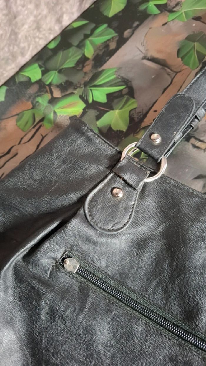 Sac effet froissé noir - photo numéro 8