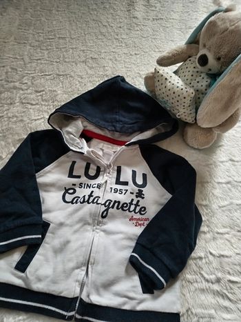 Gilet zippé lulu castagnette 18mois