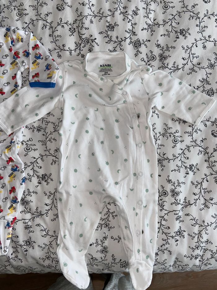 Lot de 2 pyjamas légers 3 mois - photo numéro 2