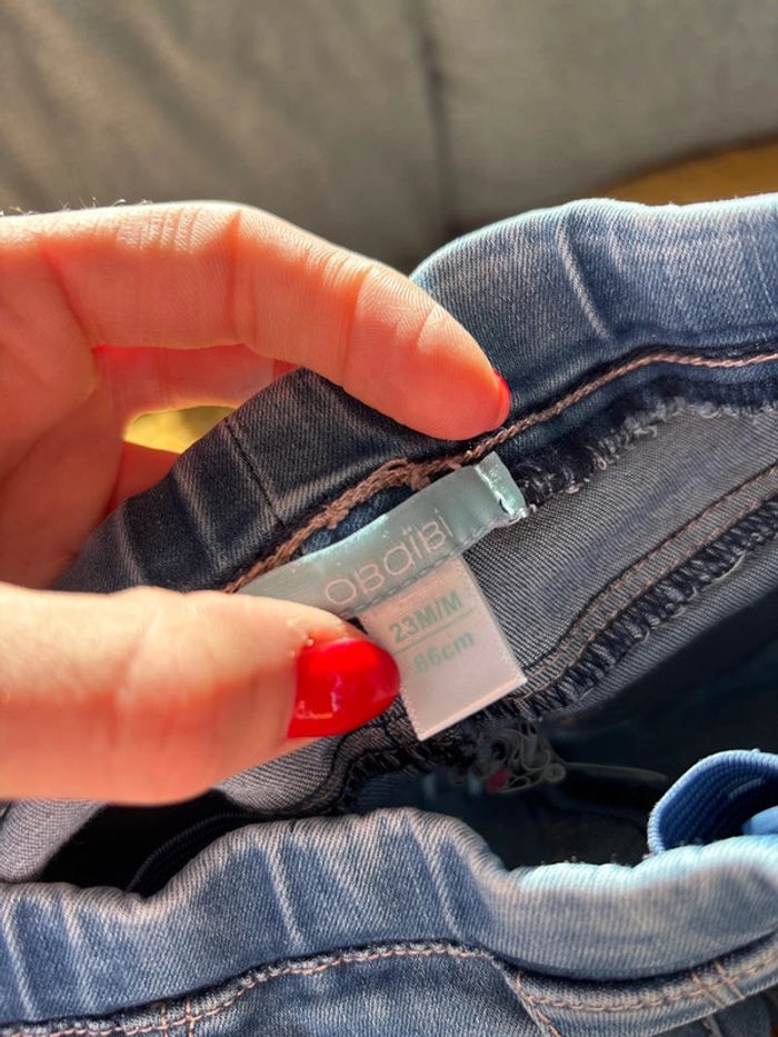 Lot 2 jeans fille 23 mois - photo numéro 3
