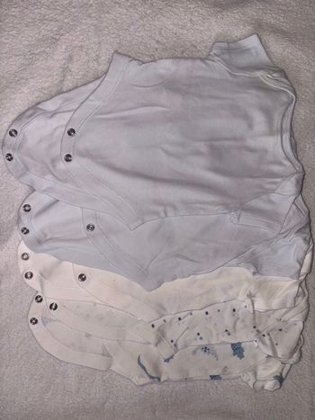 Lot de body manches court 0/3 M (62 cm)