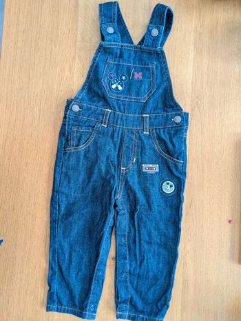 Jolie salopette mickey 18 mois