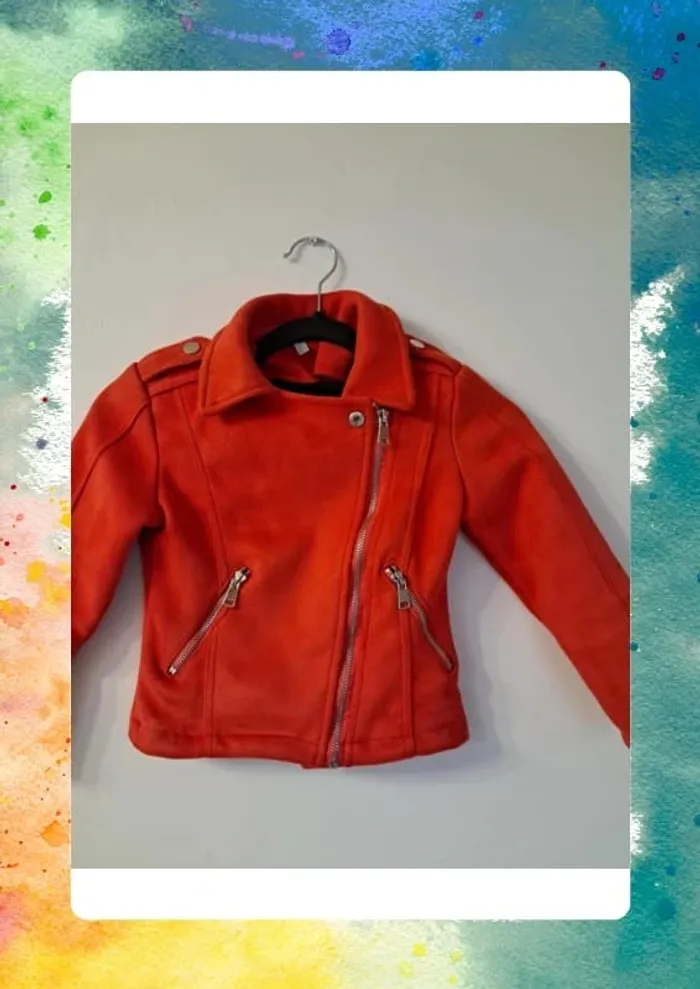 Jolie veste habillé en daim 6 ans - photo numéro 3