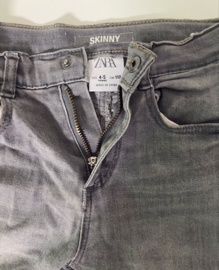 Jean skinny Zara Kids 4–5 ans 110 cm – Gris - photo numéro 4