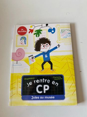 Livre je rentre au CP « Jules au musée »