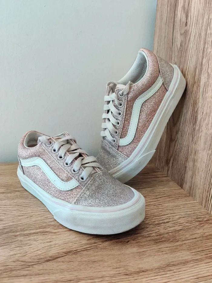 Vans roses à paillettes - pointure 30