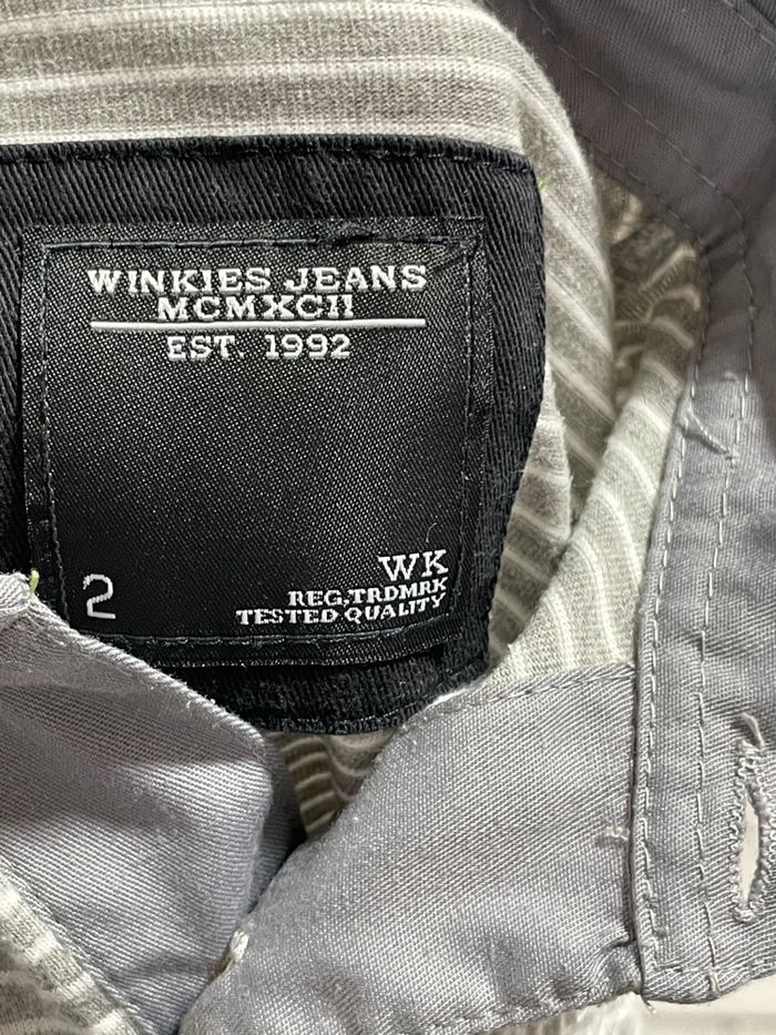 Winkies jeans - Polo rayures - gris et blanche - 2 ans - photo numéro 2