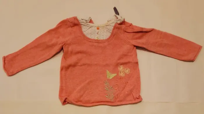 Lot 4 pulls légers fille 6 mois - photo numéro 2