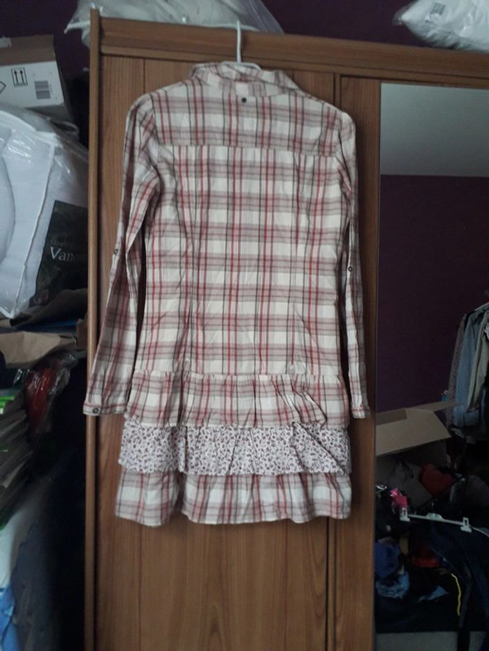 Robe manches longues à carreaux - photo numéro 2