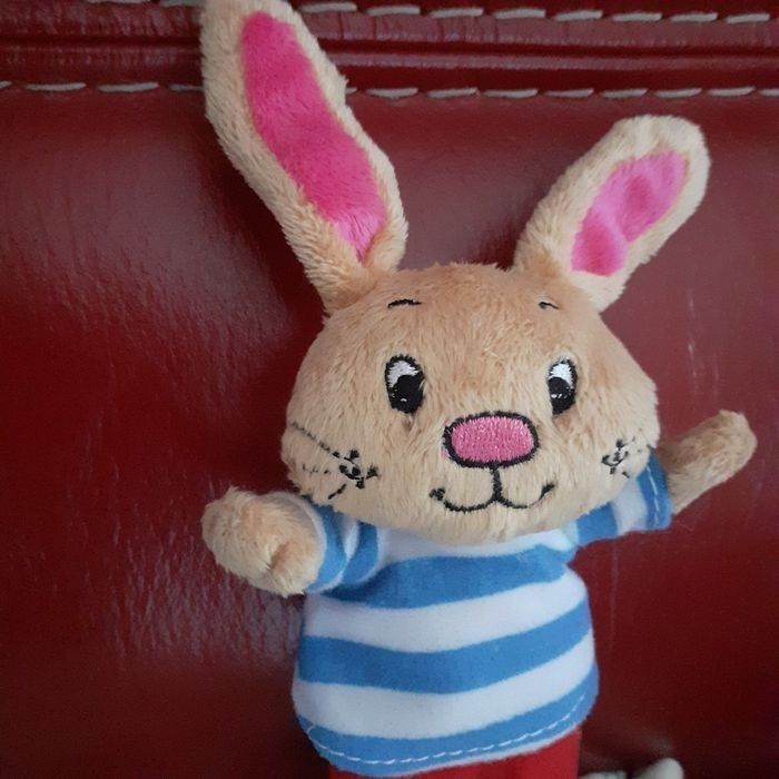 Petite peluche-doudou Corentin le Lapin - photo numéro 3